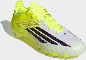 adidas Fussballschuh ADIDAS PERFORMANCE F50 PRO MULTI GROUND, Gr. 42,5, team solar gelb 2, core schwarz, lucid rot, Synthetik, Textil, Schuhe Fussballschuh, 
