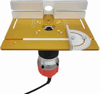 OEM Placa De Inserci&oacute;n Para Mesa De Fresadora, Aleaci&oacute;n De Aluminio Con Doble Orificio, Tablero Plegable Para Fresado De Madera Para M&aacute;quina De Grabado El