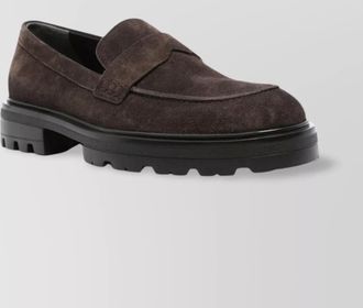 Hogan suede loafers