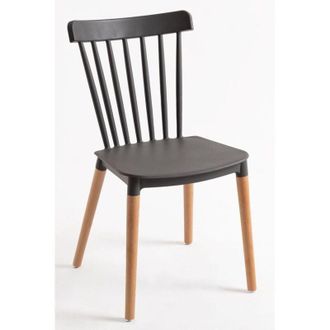 Regalos Miguel Sillas Comedor - Silla Leka - Gris Oscuro