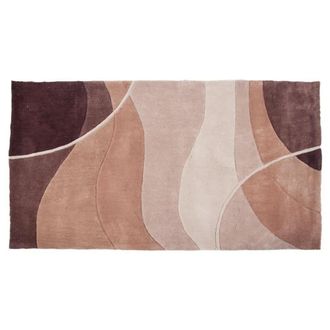 Wanderlust Deco Alfombra rejuntada manual tonos marron pelo alto