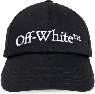 Off-white Black logo-embroidered cotton cap