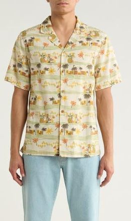 Lucky Brand Print Camp Shirt in Natural Multi Print at Nordstrom Rack, Size Xx-Large