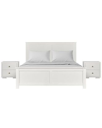 Camden Isle Winston 3Pc Platform Bed & Nightstands Set