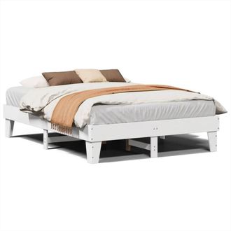 Berkfield Home Bed Frame without Mattress White 160x200 cm Solid Wood Pine