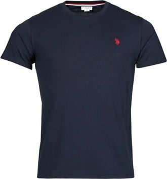 U.S.Polo Association Korte Mouw T-shirt Donkerblauw Mannen - Heren - T-shirts - Blauw - 2XL - Katoen - Tops