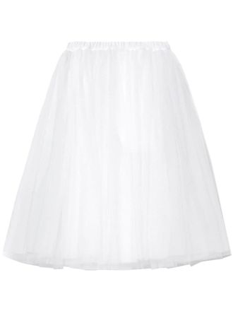 Comme Des Garçons tutu high-waisted midi skirt - White