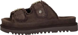 Warmbat Dysart Open Teen - Dames - Sandalen - Bruin - 39 EU - Su&egrave;de - Schoenen
