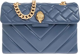 Kurt Geiger Borsa a tracolla trapuntata con catena - Blu