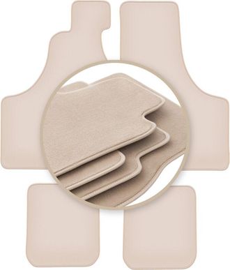 OEM Alfombrillas Beige Premium Para: Fiat 126p N/a 1973-2001