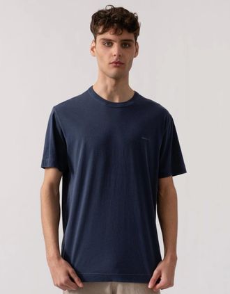 GANT Mens Gant Mens Short Sleeve Sunfaded T-Shirt - 423 Persian Blue - Navy - Size: 40