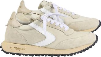 Valsport Schoenen, Dames, Beige, 37 EU, Nylon, Vintage Cream Heritage Nylon Sneakers