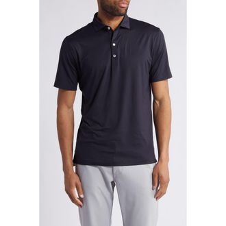 Johnnie-O Huron PREP-FORMANCE Polo in Black at Nordstrom, Size Xx-Large