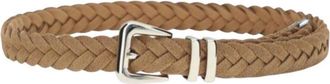 Brunello Cucinelli Beige Braided Buckle Belt
