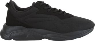 HUGO BOSS Leon Sneaker - Heren - Sneakers - Zwart - 45 EU - Leer - Schoenen