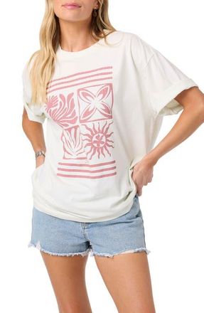O'Neill OG Elements Oversize Cotton Graphic T-Shirt in White at Nordstrom, Size X-Small