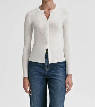 A.L.C. Fisher Cardigan In White