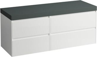 Laufen Lani Encimera De Lavabo Gris Tr&aacute;fico Incl. Mueble Bajo - Laufen