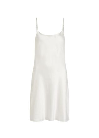 Olivia Von Halle Venus Silk Night Dress - Ivory - XL (UK16 / XL)