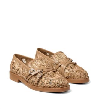 Jimmy Choo London Womens Kalia Loafer In Beige