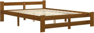vidaXL Estructura cama sin colchón madera pino marrón miel 160x200 cm Vidaxl