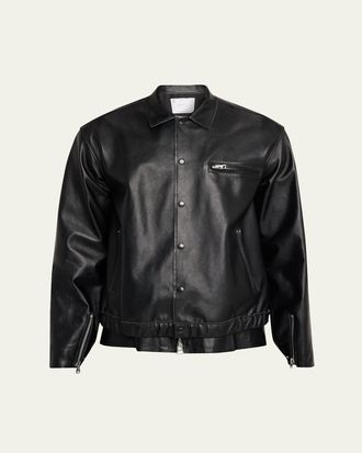 sacai Shiny Leather Jacket