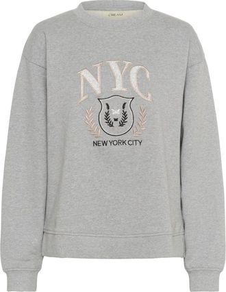Cream CRMirabella Sweatshirt - Dames - Sweatshirts - Grijs - M - Leer - Hoodies & sweatvesten