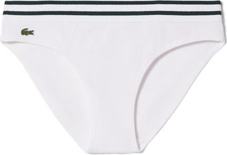 Lacoste Cotton Blend Rib Briefs in White at Nordstrom, Size Xx-Small