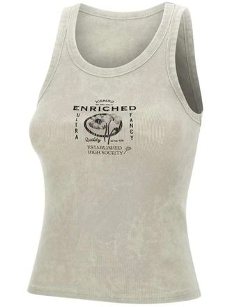 Iceberg logo-print tank top - Neutrals