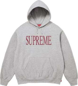 SUPREME FW26 Capital Hooded Sweatshirt Heather Grey SUP-FW26-032-GRY