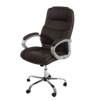 Hhg Nunca Usado] Silla De Oficina Profesional Boston Xxl Silla Giratoria Ejecutiva Versi&oacute;n Ee.uu., 150 Kg De Capacidad De Carga, Imitaci&oacute;n De Cuero, Marr&oacute;