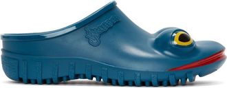 J.W.Anderson x Wellipets Frog round-toe clogs - unisex - PVC/Polyurethane/PVC/Calf Suede - 38 - Blue