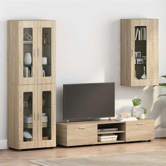 vidaXL vidaXL Mobile a muro rovere sonoma 55 x 29 x 100 cm Legno multistrato
