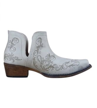 Roper Womens Ava Laser Bootie In White