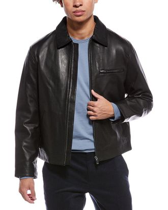 Theory Leather Workwear Jacket