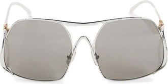 Miu Miu Eyewear Occhiali da sole con logo - Grigio