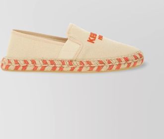 Kenzo logo braided sole espadrille