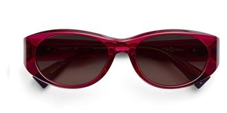 Etnia Barcelona Groovy Polarized BX Womens Sunglasses Burgundy Size 55