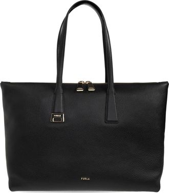 Furla Olivia L Tote Rectangular Textured Leather Tote