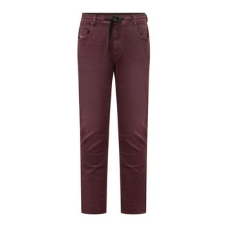 Diesel Slim-fit Jeans, male, Red, Size: W30 2032 D-Krooley Jogg