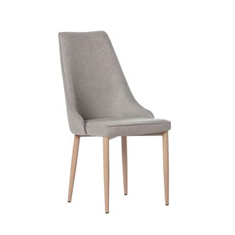 Klast Silla de comedor de tela gris 45x95 cm