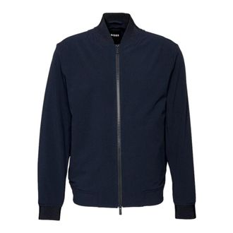 HUGO BOSS Hanry Bomberjack - Heren - Bomber jackets - Blauw - XL - Polyester - Jassen