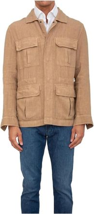 PESERICO Overhemdjasje voor vrouwen - Heren - Zomerjassen - Beige - L - Jassen