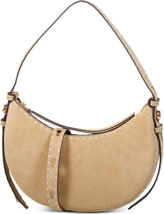 Tory Burch Romy Half Moon Tas - Dames - Schoudertassen - Beige - ONE Size - Leer - Tassen
