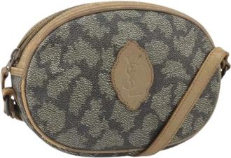 Saint Laurent Pre-owned Cross Body Bags, female, Gray, Size: ONE SIZE Pre-owned Vintage Shoulder Bag