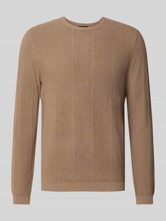 Cinque Strickpullover aus Viskose-Mix Modell Goa in Hazel, Gr&ouml;&szlig;e XL