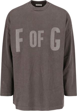 Fear of God Ribbed Neckline Long-Sleeve Cotton T-shirt