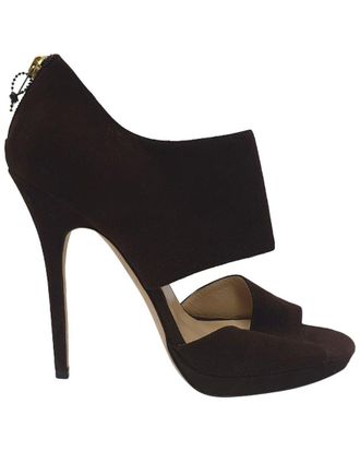 Jimmy Choo London Womens Goat Suede Lagoon Open Toe Sandal (Authentic Pre-Loved)