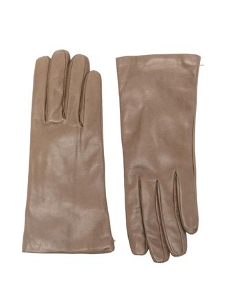 ALPO nappa gloves - women - Calf Leather - 7.5 - Brown