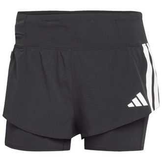 adidas Adizero 2in1 Shorts Laufshorts f&uuml;r Damen | grau